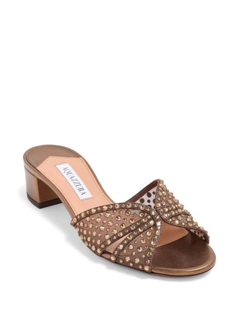 Aquazzura Crystal Lover sandals - Brown - zdjęcie produktu nr 2