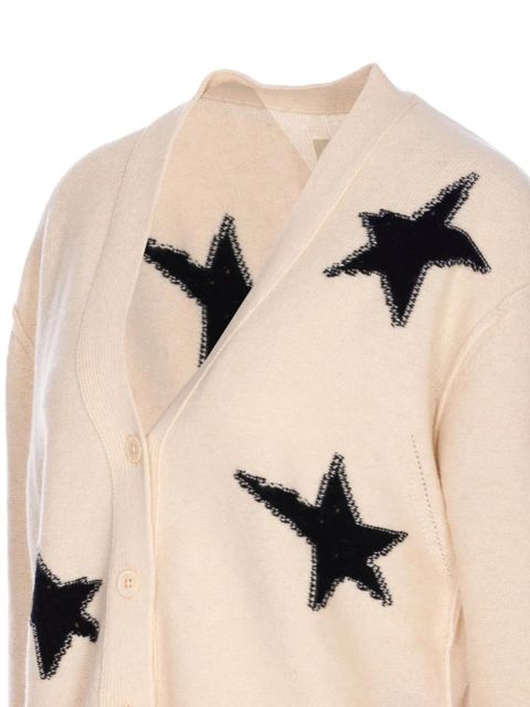 Zadig&Voltaire star-intarsia cashmere cardigan - Neutrals - zdjęcie produktu nr 2