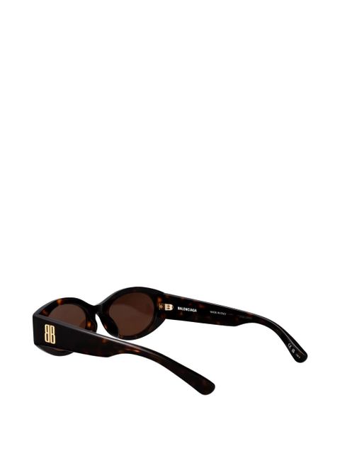 Balenciaga Eyewear oval-frame sunglasses - Brown
