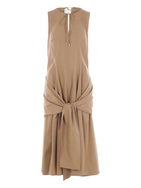 LOEWE tie-detail sleeveless day dress - Neutrals - zdjęcie produktu nr 1