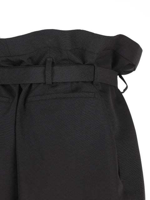 Saint Laurent paperbag belted shorts - Black