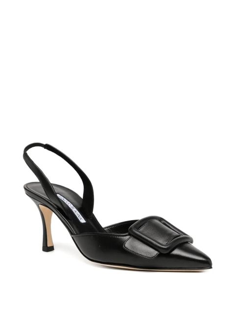 Manolo Blahnik 70mm Maysli heeled pumps - Black - zdjęcie produktu nr 2
