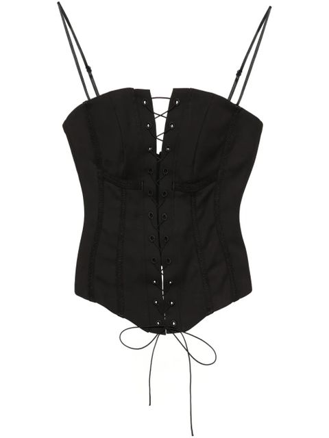 MISBHV Lara lace-up top - Black - zdjęcie produktu nr 1