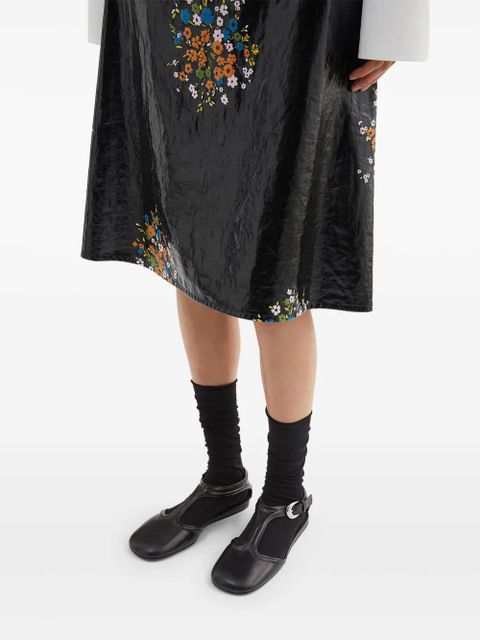 Jil Sander Mary Jane ballerina shoes - Black