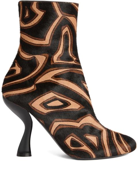 PUCCI Marmo Pattern Heeled Boots - Black - zdjęcie produktu nr 1