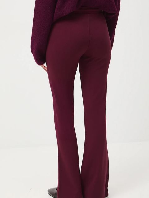 Medicine spodnie dresowe damskie kolor bordowy gładkie - zdjęcie produktu nr 2