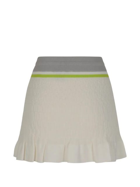 Casablanca drawstring ruffled mini skirt - White - zdjęcie produktu nr 2