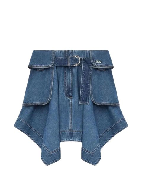 LOEWE belted cargo mini skirt - Blue - zdjęcie produktu nr 1