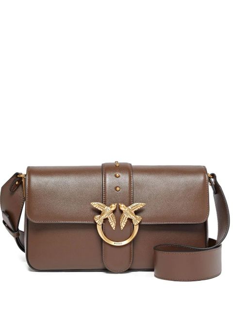 PINKO leather shoulder bag - Brown - zdjęcie produktu nr 1