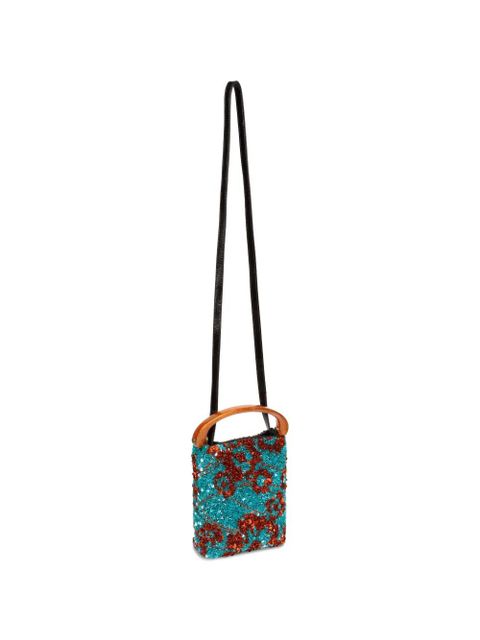 DRIES VAN NOTEN embellished handle bag - Blue
