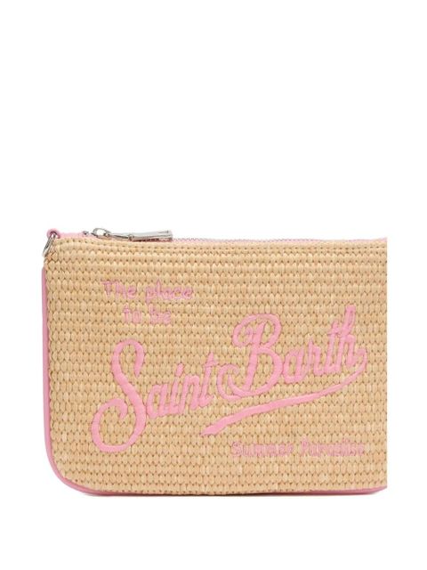 MC2 Saint Barth mini Parisienne straw shoulder bag - 1121 EMBROIDERED