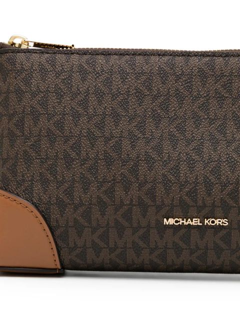 Michael Kors monogram shoulder bag - Brown