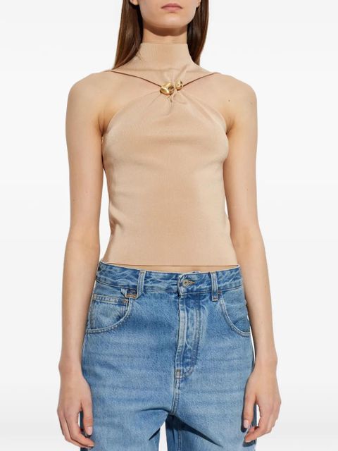 Cult Gaia Katherine mock-neck top - Neutrals
