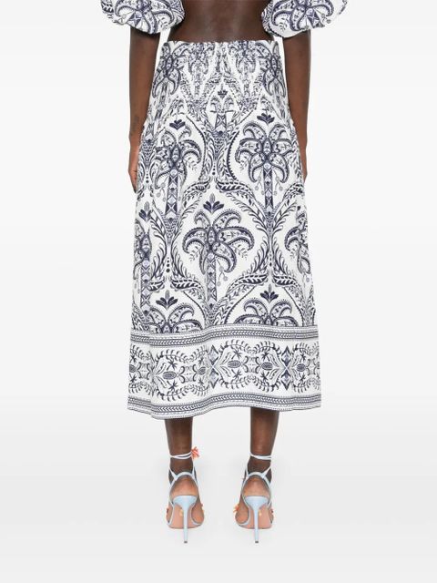 FARM Rio tropical cameo maxi skirt - Blue