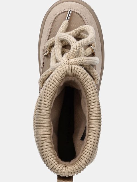 Tommy Hilfiger śniegowce LOGOTAPE SNOWBOOT WARM kolor beżowy FW0FW08998 - zdjęcie produktu nr 2