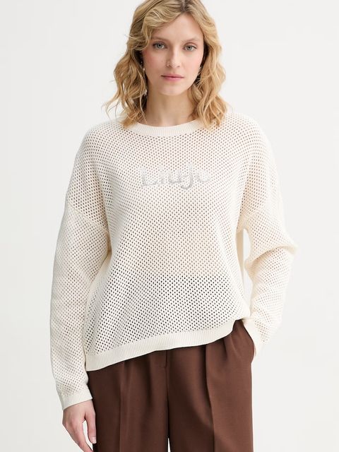 Liu Jo sweter damski bawełniany - zdjęcie produktu nr 2