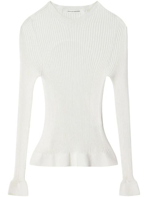 Cecilie Bahnsen Jayla knitted top - White - zdjęcie produktu nr 1