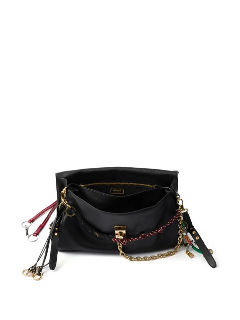 Prada large Soft Sound shoulder bag - Black