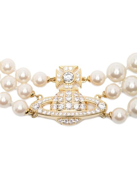 Vivienne Westwood pearl-embellished necklace - White - zdjęcie produktu nr 2