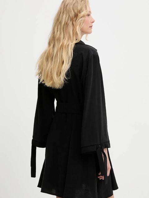 Answear.LAB sukienka kolor czarny mini rozkloszowana