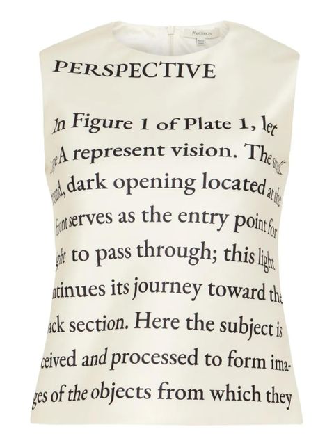 JW Anderson text-print tank top - White - zdjęcie produktu nr 1