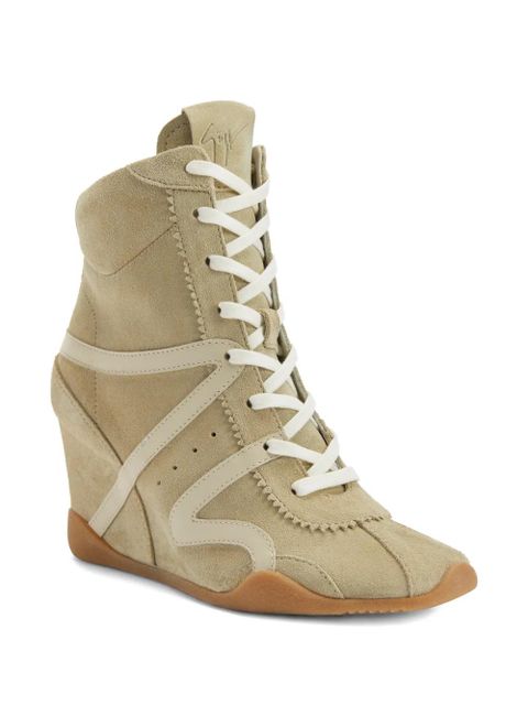 Giuseppe Zanotti wedge-heel sneakers - Neutrals - zdjęcie produktu nr 2
