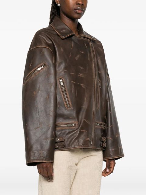 ducie Samantha distressed jacket - Brown