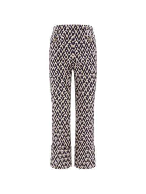 Valentino Garavani Toute La V jacquard trousers - Blue - zdjęcie produktu nr 1