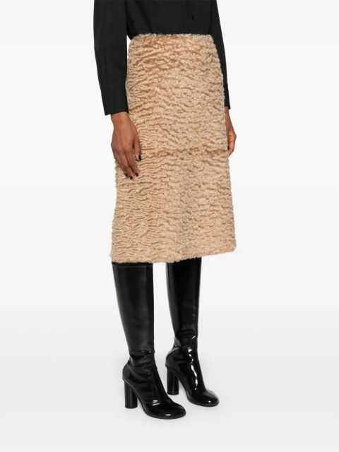 Jil Sander textured midi skirt - Neutrals