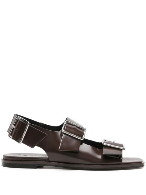 Aeyde buckle-straps leather sandals - Brown - zdjęcie produktu nr 1