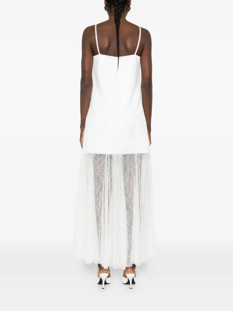 Maje V-neck midi dress - White