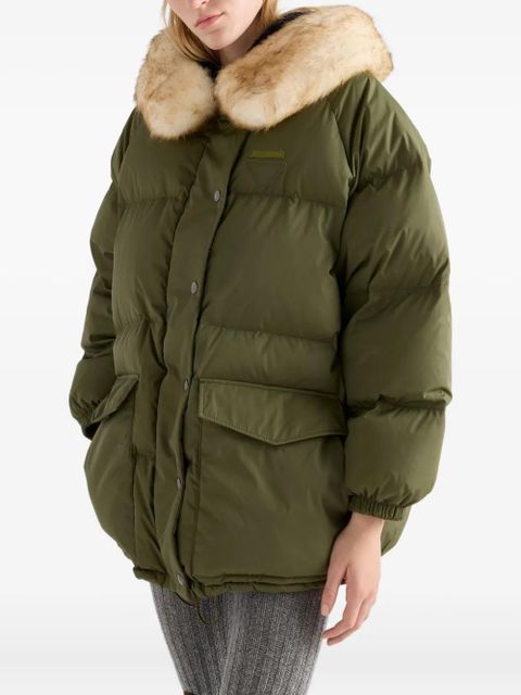 Prada hooded patch-pocket jacket - Green - zdjęcie produktu nr 1
