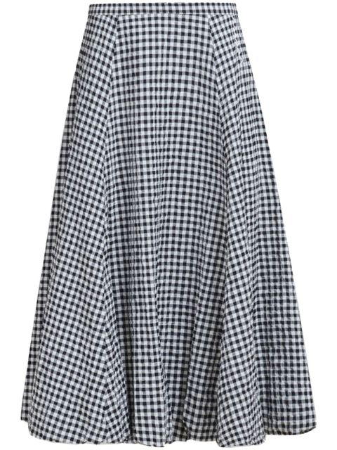 Marni check-print midi skirt - Black - zdjęcie produktu nr 1