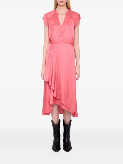 Zadig&Voltaire Randall satin midi dress - Pink - zdjęcie produktu nr 2