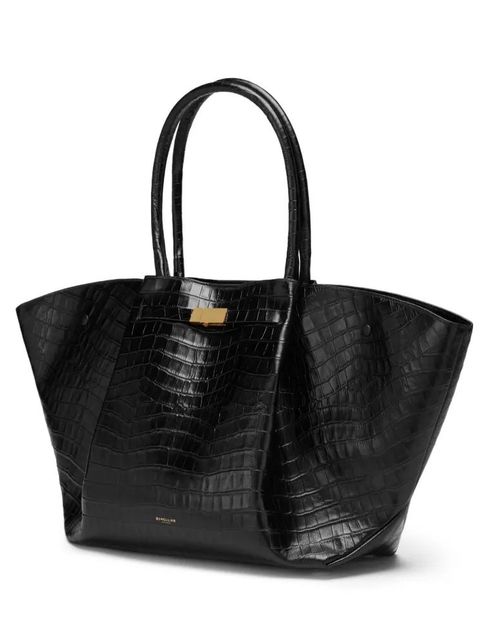 DeMellier The New York croc-embossed tote bag - Black