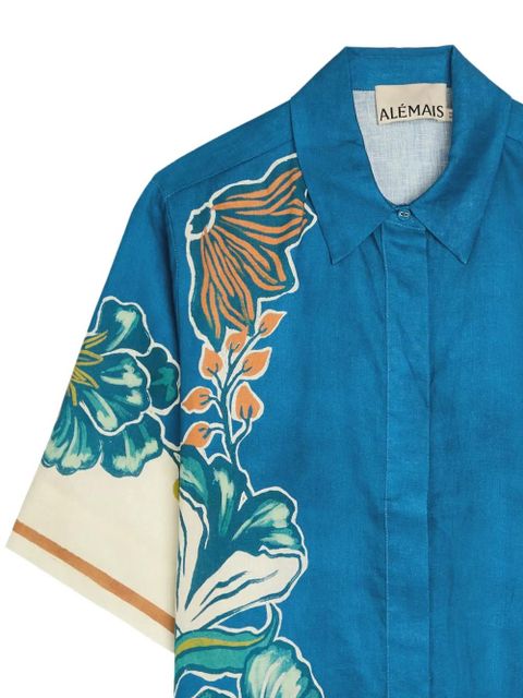 ALEMAIS Luda floral shirt - Blue - zdjęcie produktu nr 2