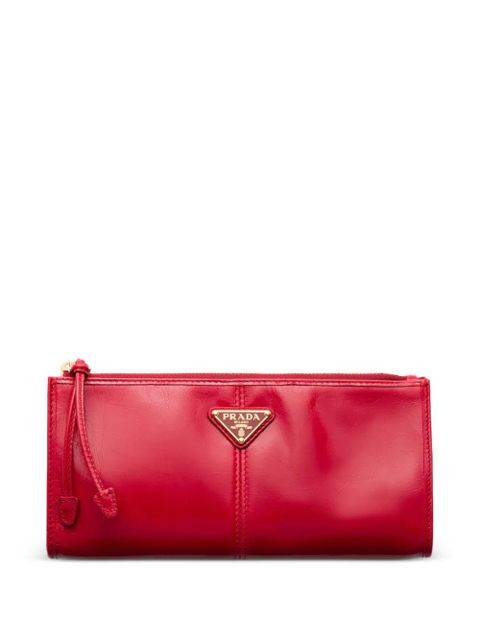 Prada leather wallet - Red - zdjęcie produktu nr 1