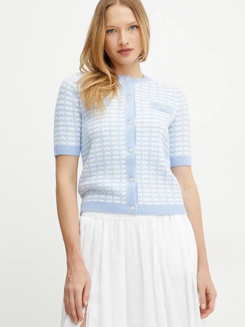 Morgan kardigan MORESA damski kolor niebieski MORESA - zdjęcie produktu nr 1