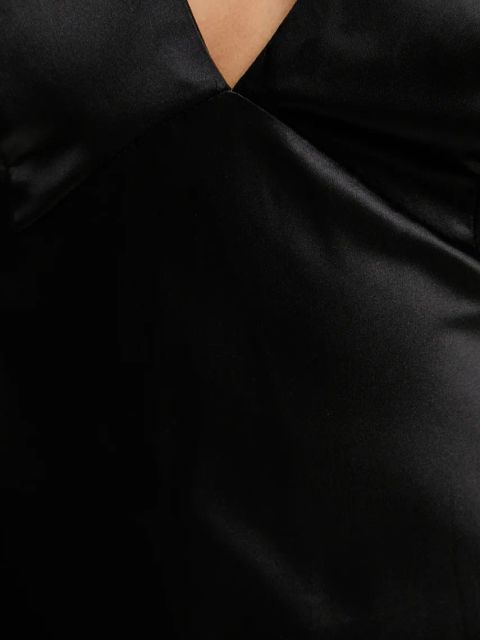 Answear.LAB sukienka kolor czarny maxi dopasowana