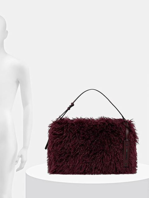 Karl Lagerfeld torebka K/WEAVE kolor bordowy A4W30077