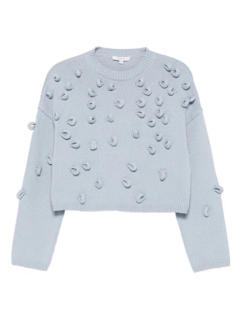 JW Anderson textured-pompom sweater - Blue - zdjęcie produktu nr 1