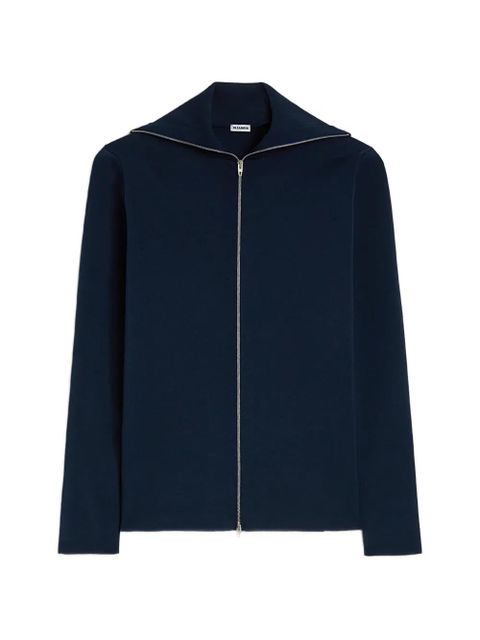 Jil Sander zip-up cardigan - Blue - zdjęcie produktu nr 1