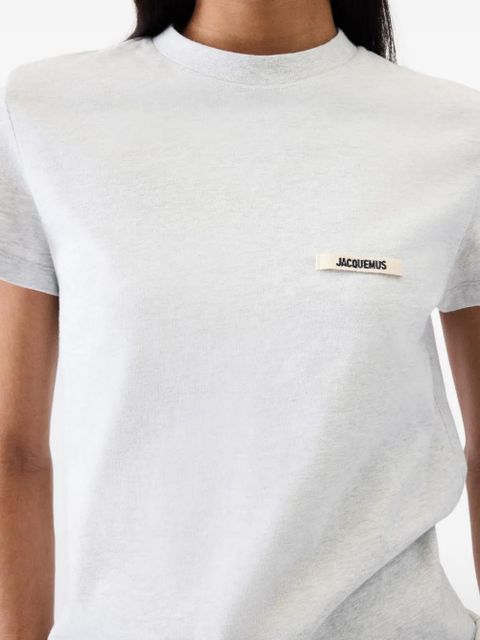 Jacquemus logo-embroidered t-shirt - Grey - zdjęcie produktu nr 2