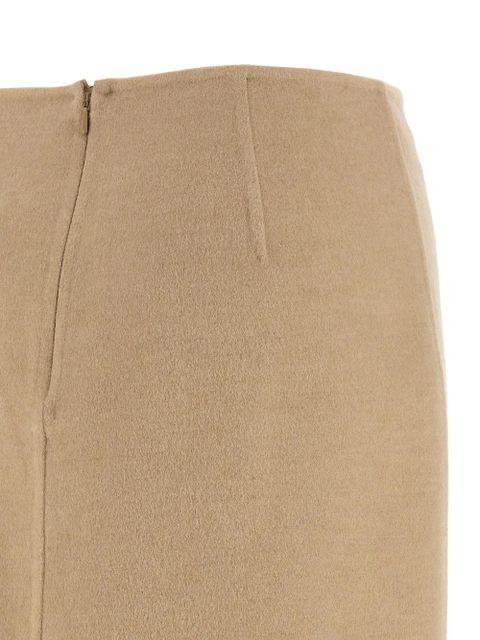 Max Mara York leather strap skirt - Neutrals