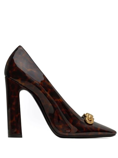 Saint Laurent Swing 110mm tortoiseshell pumps - Red - zdjęcie produktu nr 1
