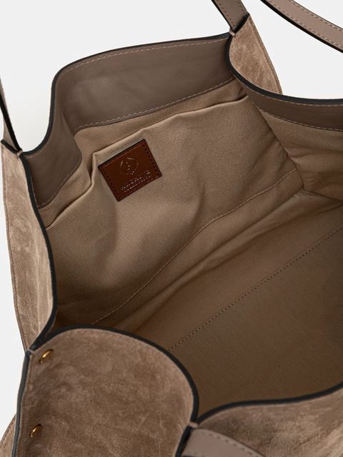 Pollini torebka zamszowa kolor zielony PC4415PP0N QI1