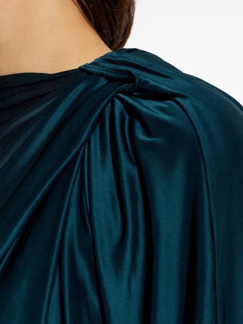 Victoria Beckham open-back long-sleeve blouse - Blue