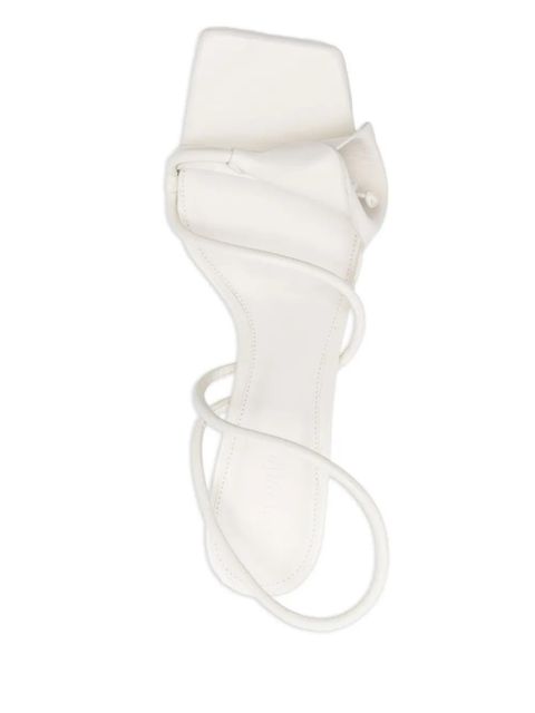 Cult Gaia 80mm Ria spiral strap sandals - White