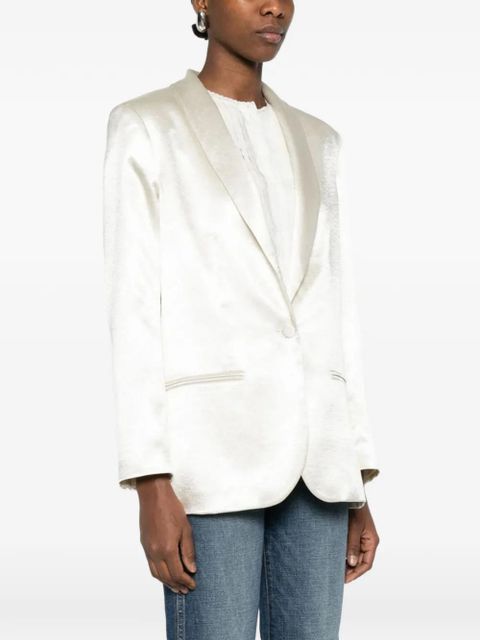 Alysi single-breasted blazer - White