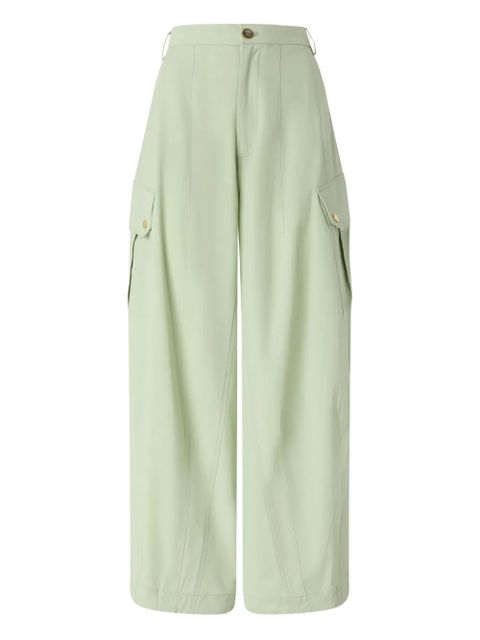 PINKO wide-leg cargo pants - Green - zdjęcie produktu nr 1